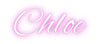 Custom neon sign Chloe