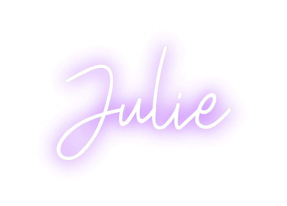 Custom neon sign Julie