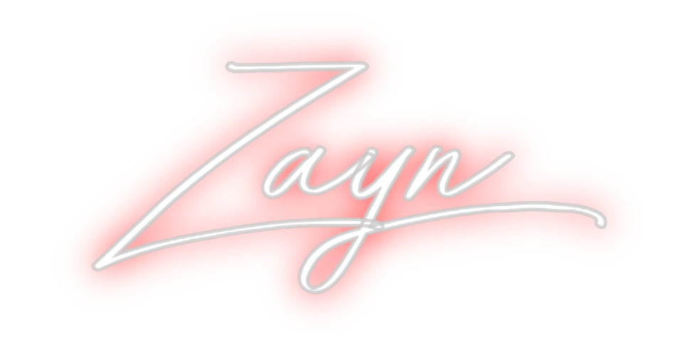 Custom neon sign Zayn