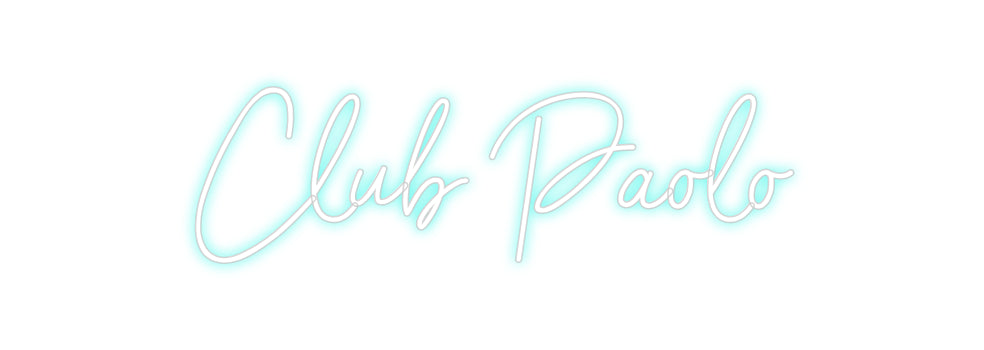 Custom neon sign Club Paolo