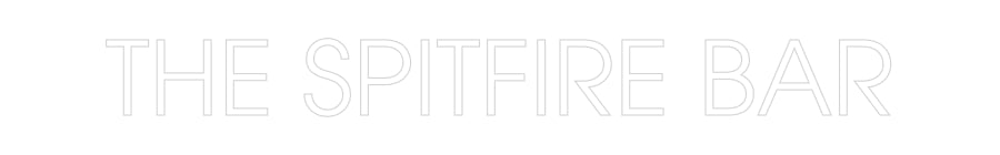 Custom neon sign THE SPITFIRE ...