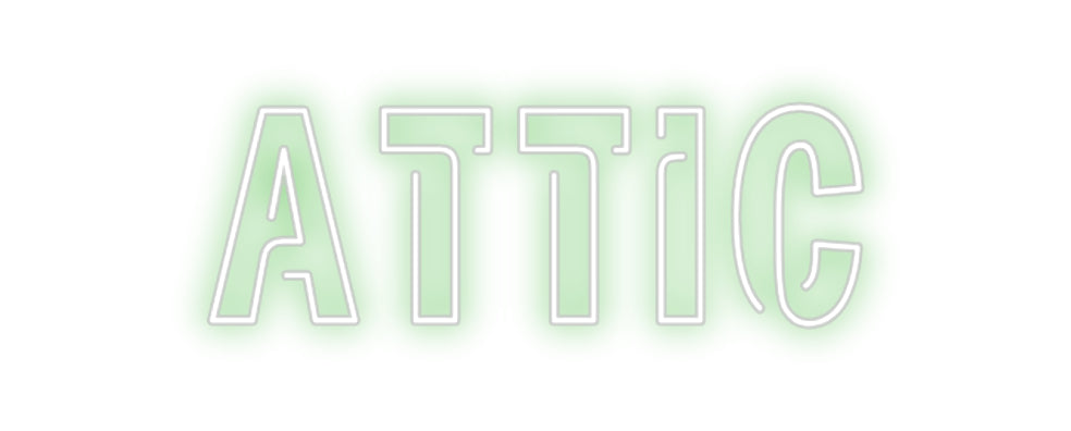 Custom neon sign Attic