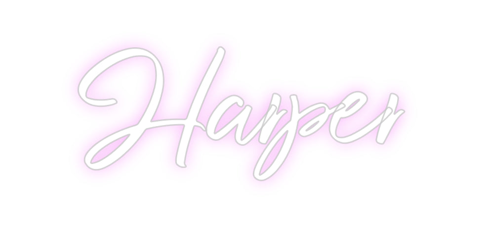 Custom neon sign Harper