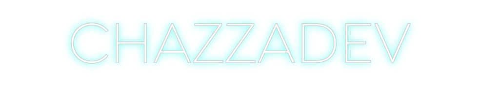 Custom neon sign CHAZZADEV