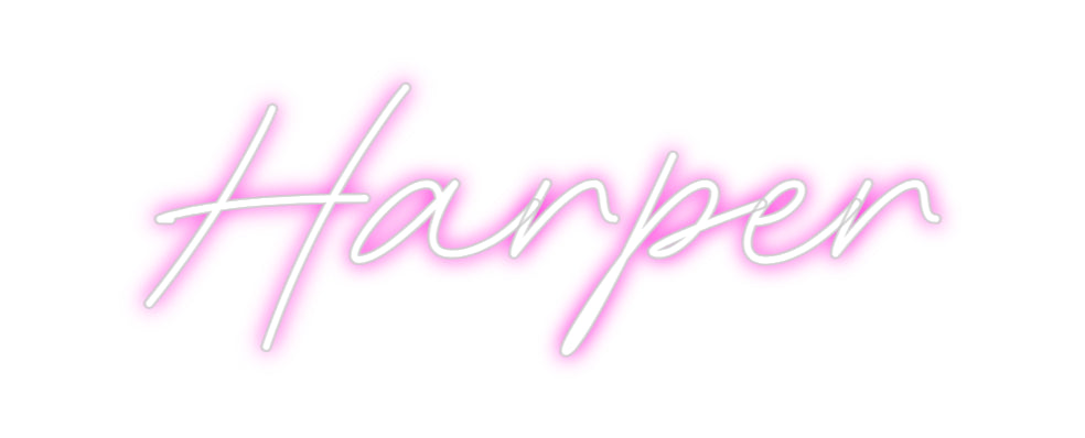 Custom neon sign Harper