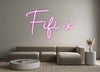 Custom neon sign Fifi x