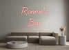 Custom neon sign Ronnie’s
Bar