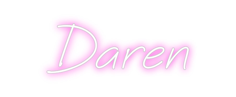 Custom neon sign Daren