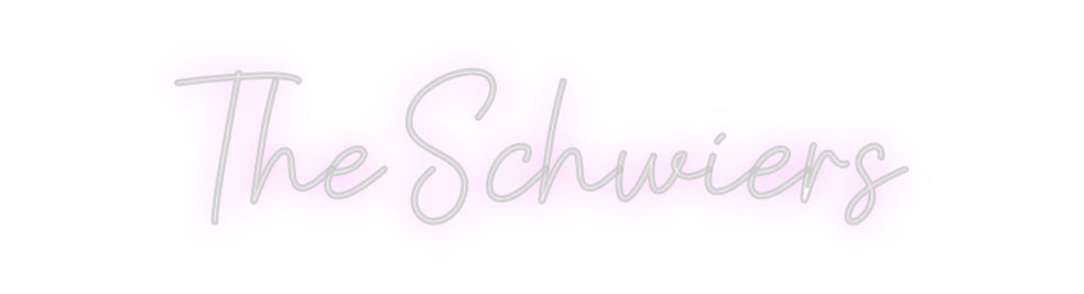 Custom neon sign The Schwiers