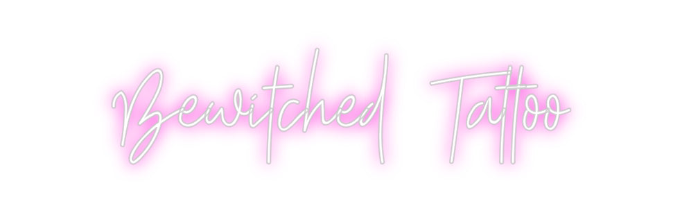 Custom neon sign Bewitched Tat...