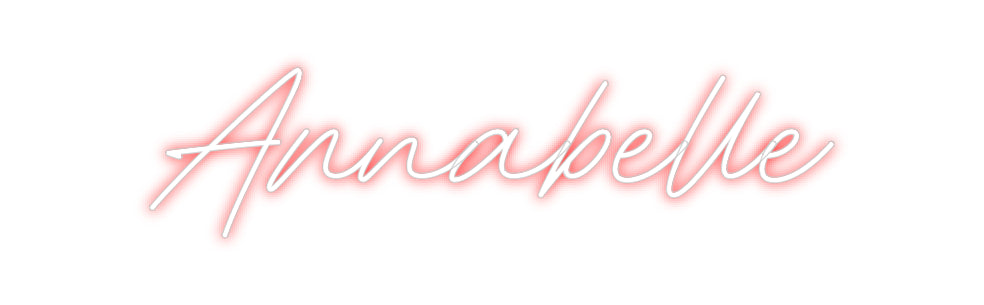 Custom neon sign Annabelle