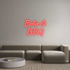 Custom neon sign Bollie &
BBQ