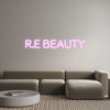 Custom neon sign R.E Beauty