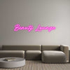 Custom neon sign Beauty Lounge