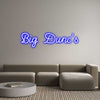 Custom neon sign Big Dunc’s