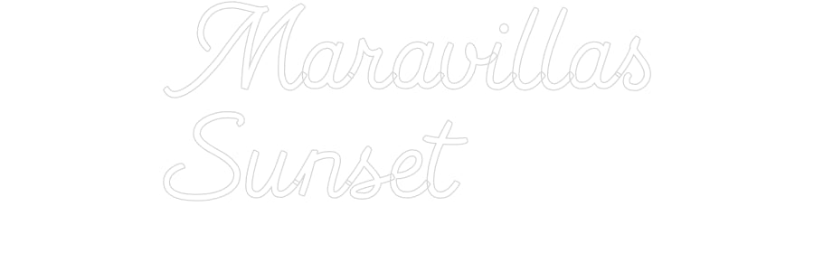Custom neon sign Maravillas
S...