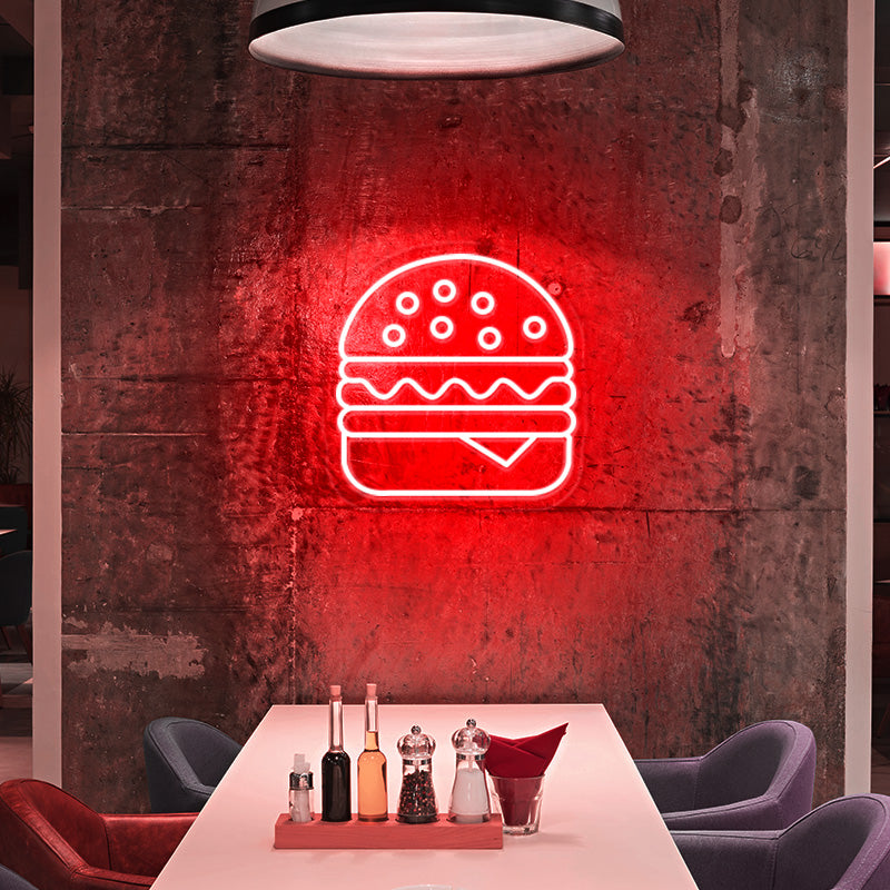 Hamburger Neon Light