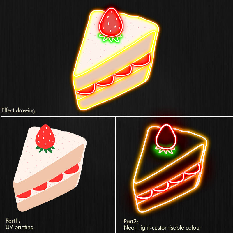 UV printing cake neon