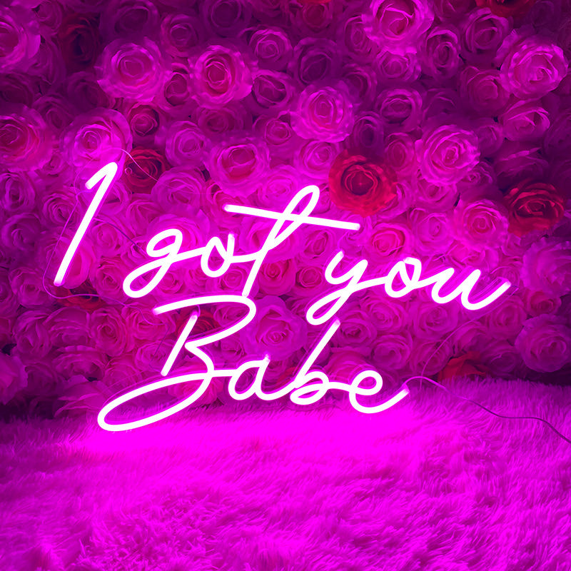 i got you babe neon wedding sign-NeonParty