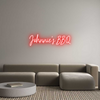 Custom neon sign Johnnie's BBQ