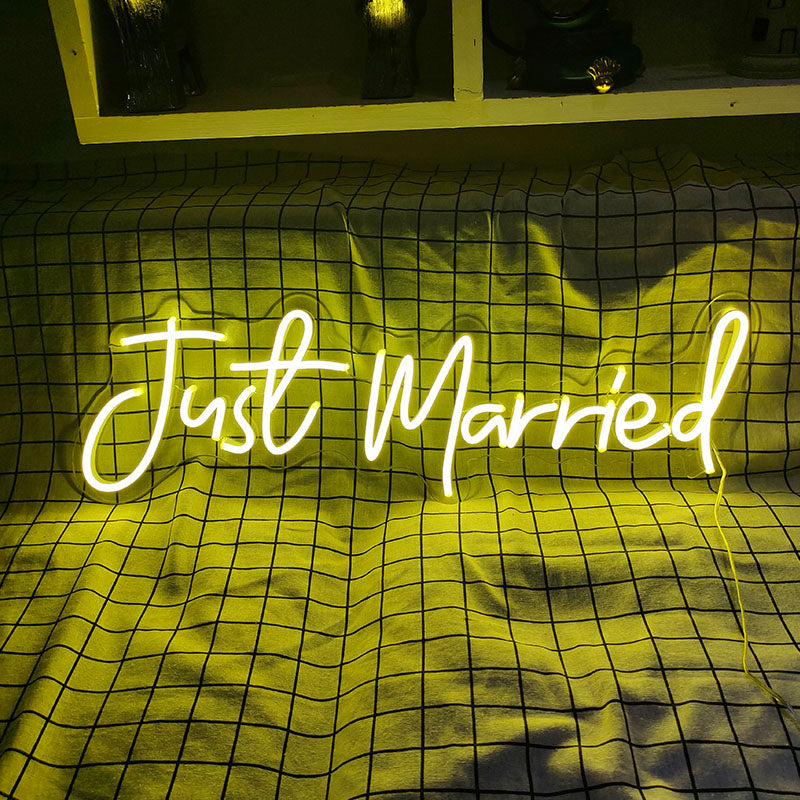 Just Married wedding backdrop