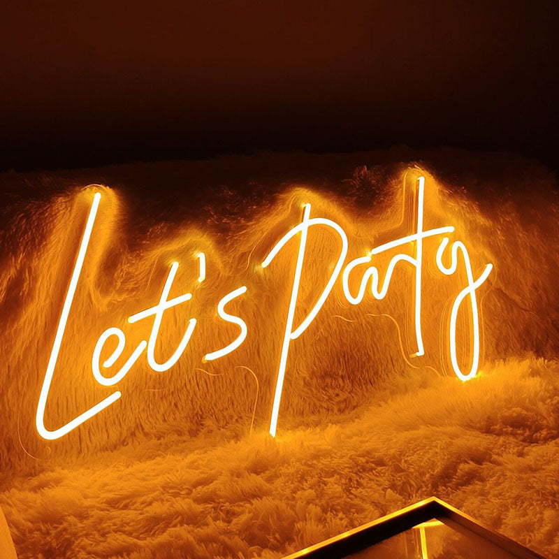 Let's Party neon light