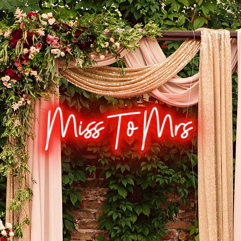 Create a personalized neon signs for wedding