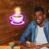 UV Cafe cup neon signs