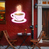 UV Cafe cup neon signs
