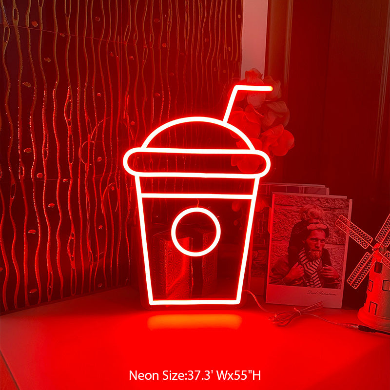Coke Cup Neon Sign
