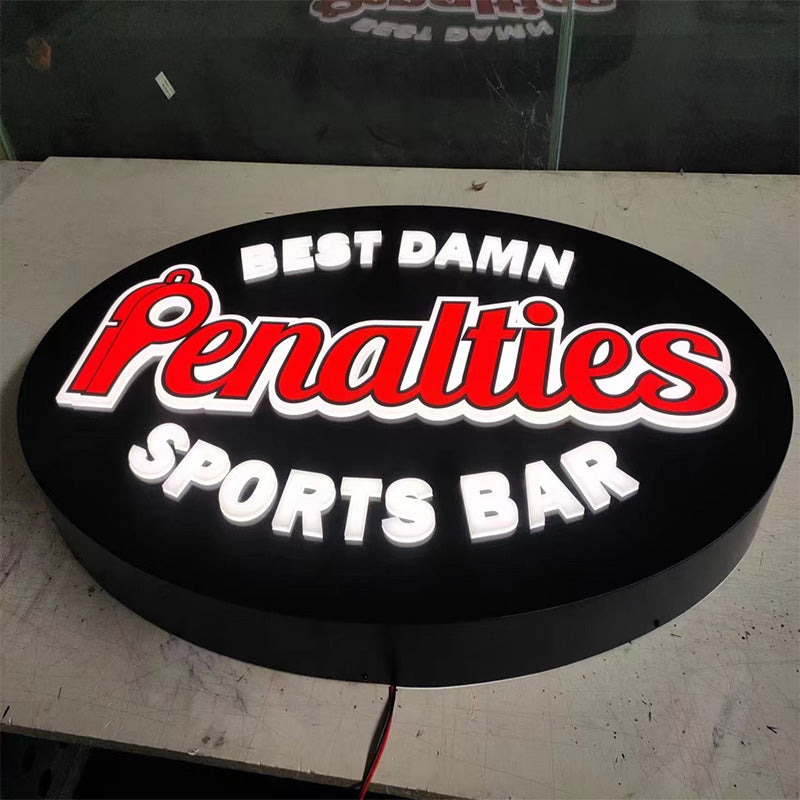 Double-Sided 3D Business Logo Sign