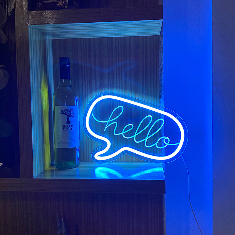 Hello Neon Sign - neonpartys.co.uk