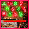 12 pcs complete set of christmas neon gift boxes