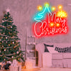 Merry Christmas tree neon light signs
