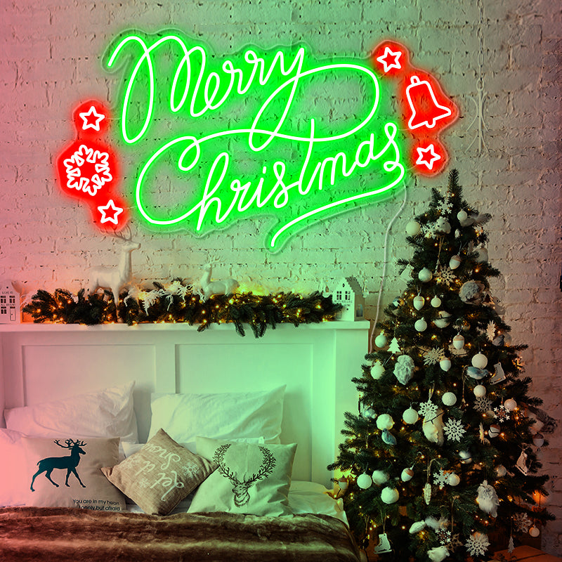 Merry Christmas led neon sign - neonpartys.co.uk