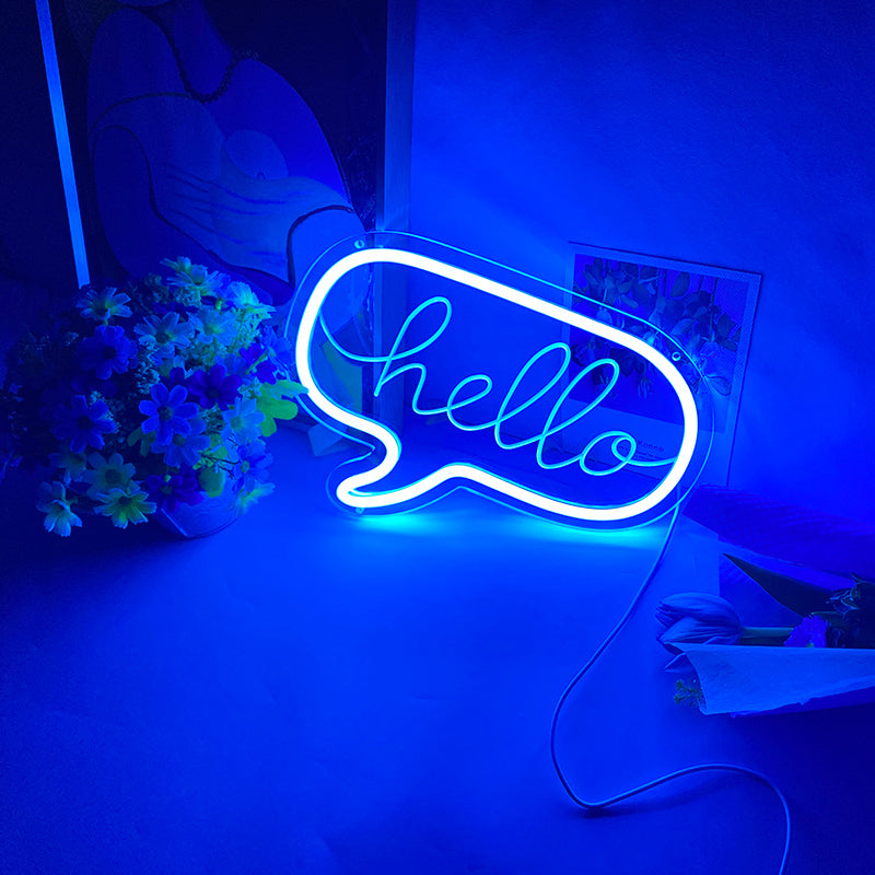Hello Neon Sign - neonpartys.co.uk