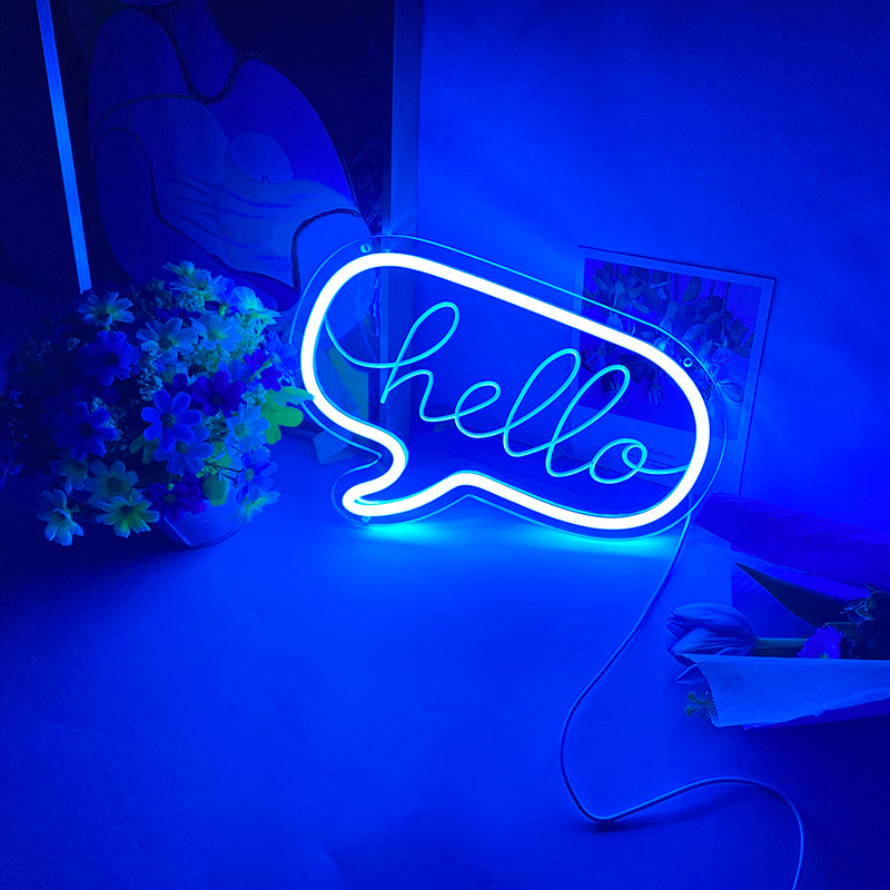 Led Neon Hello Small Neon Lights | Cute Neon Lights | Hello Neon Sign