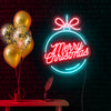 Candy merry Christmas gifts decorated neon lights - neonpartys.co.uk
