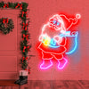 Santa Claus neon lights