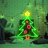 Creative design neon christmas tree decorations