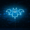Halloween bat neon wall art