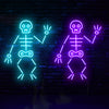 Blue Ghost skeleton Neon Light - neonpartys.co.uk