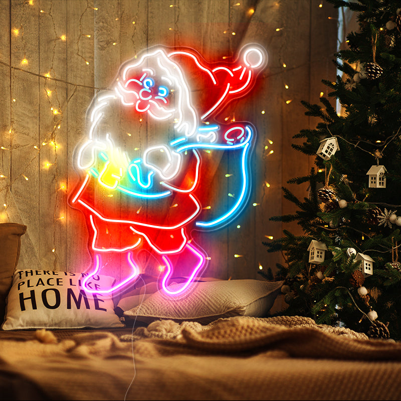 Santa Claus neon light signs - neonpartys.co.uk