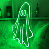Green Ghost led Neon lights - neonpartys.co.uk