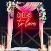 Cheers to love wedding sign - neonpartys.co.uk
