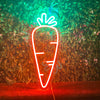 Carrot glow neon sign