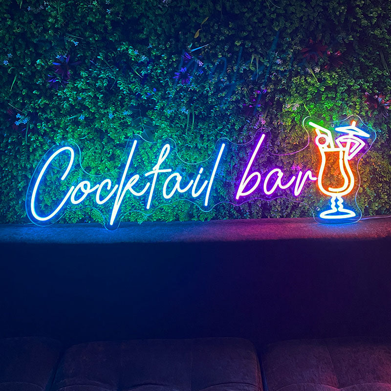 Cocktail Bar neon wall art