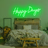 Happy Days party neon art
