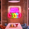 Happy Easter& eggs neon sign