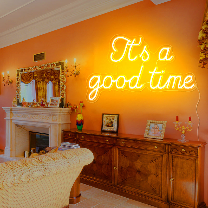 It's a good time neon signs for holiday decor